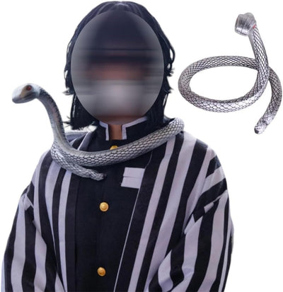 Monenjoy 鬼滅の刃 コスプレ道具 蛇柱 鏑丸 白蛇 115cm 武器 伊黒 小芭内 PU製 手作り 撮影道具 DIY コスプレ道具 イベント おもちゃ ハロウィン - Monenjoy