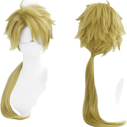 Monenjoy文豪ストレイドッグス 国木田独歩 ウィッグ 文スト 70cm コスプレ 衣装 舞台 ウィッグ  自然 つけ毛 ルーズ メッシュ 耐熱 自然 グラデーション フルウィッグ - Monenjoy