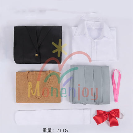 Monenjoy 2.5次元の誘惑 橘美花莉 コスプレ衣装 JK服 高校服 ユニフォーム cosplay ハロウィン クリスマス 仮装 イベント スカート - Monenjoy