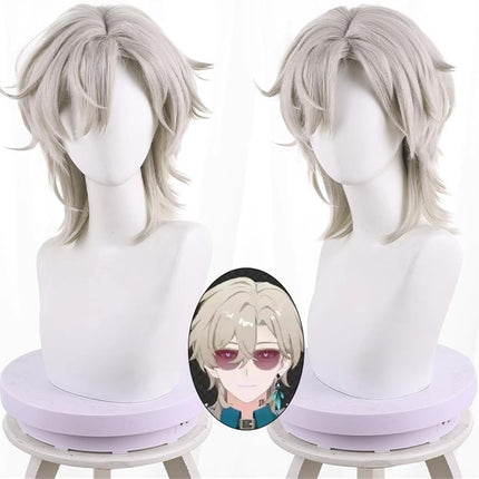 Monenjoy 崩壊スターレイル 桂乃芬 ウィッグ 80cm ロング 自然 ショート ボブ フルウィッグ ストレート ウイッグ wig かつら フルウィッグ ミディアム セミロング - Monenjoy