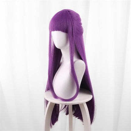 Monenjoy 葬送のフリーレン フリーレン ポニーテール ウィッグ ロング 自然 グラデーション フルウィッグ バレない セミロング ミディアム 可愛い ハイトーンカラー ハイライト かつら - Monenjoy