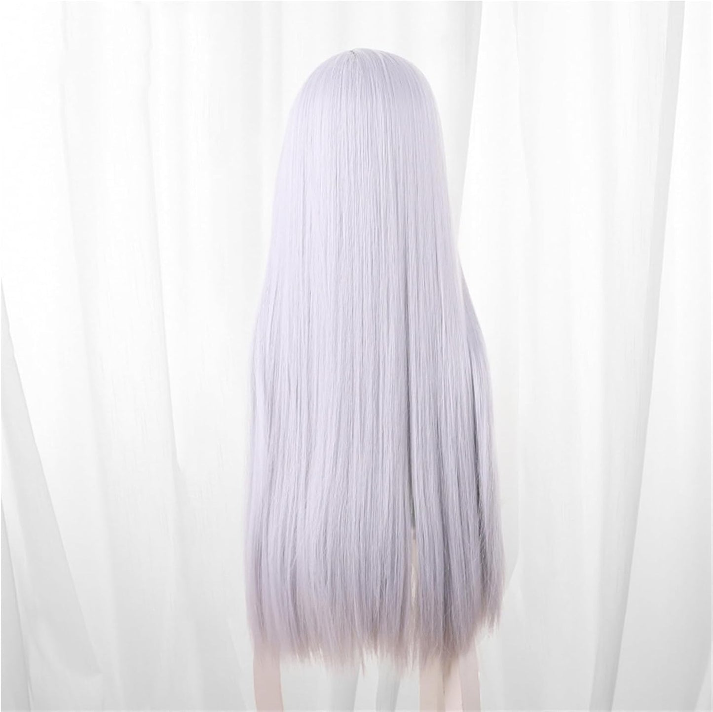 Monenjoy 葬送のフリーレン フリーレン ポニーテール ウィッグ ロング 自然 グラデーション フルウィッグ バレない セミロング ミディアム 可愛い ハイトーンカラー ハイライト かつら - Monenjoy