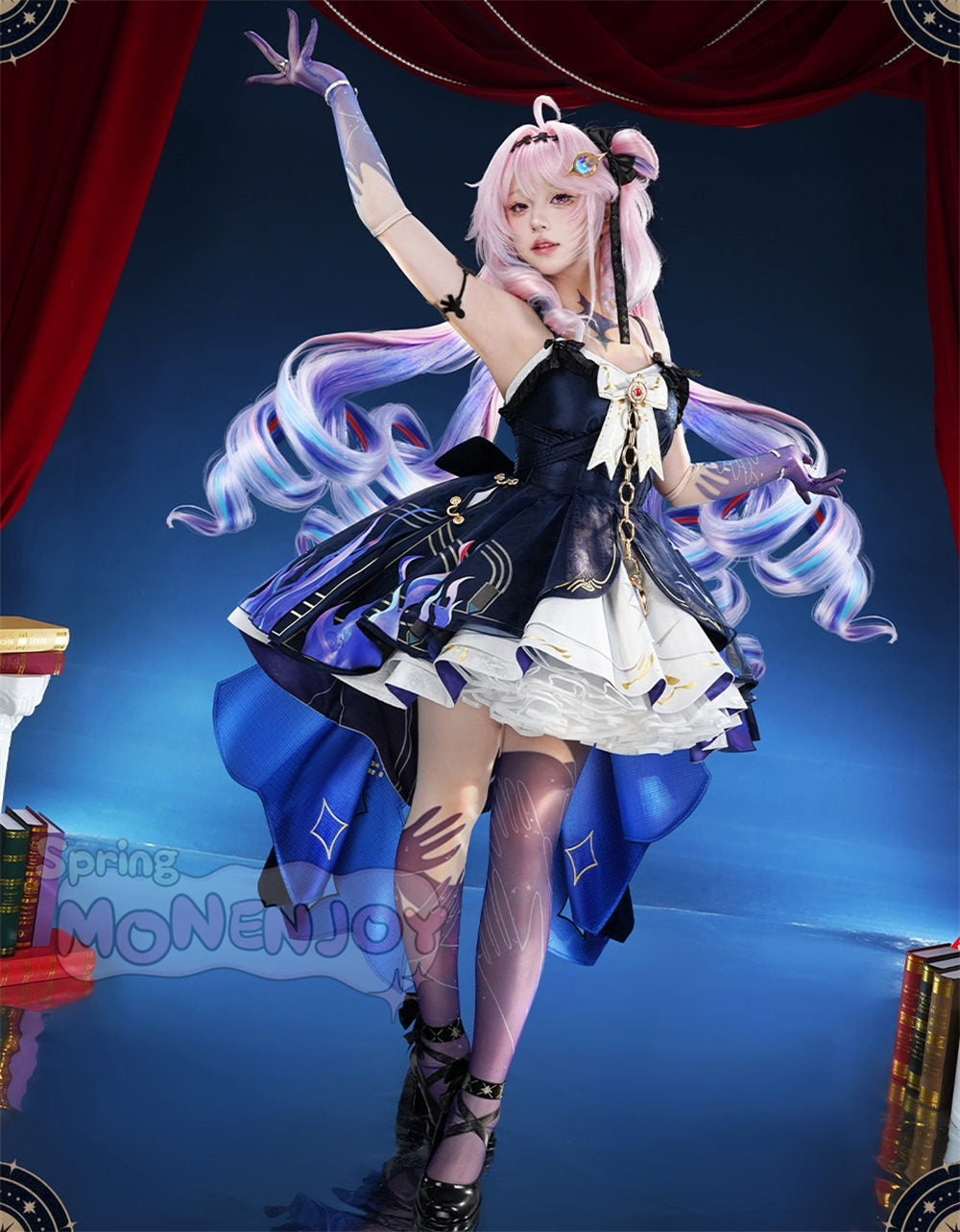 Monenjoy 鳴潮 ダーニャ 幻滅の形状態 コスプレ衣装 合金アクセサリー