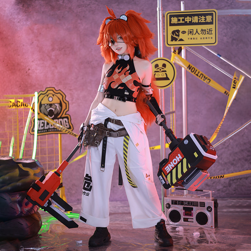 Monenjoy ゼンゼロ 白祇重工 クレタ・ベロボーグ コスチューム 衣装 可愛い 女の子 ゼンゼロ/ZZZ コスプレ 撮影衣装 コス COS 演出 花火祭 ハロウィン イベント 変装 学園祭 - Monenjoy