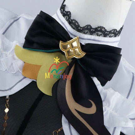 原神 エミリエ コスプレ衣装 コスチューム エメラルドフゼア |3D樹脂香水瓶・金属製神の眼付属|MONENJOY - Monenjoy