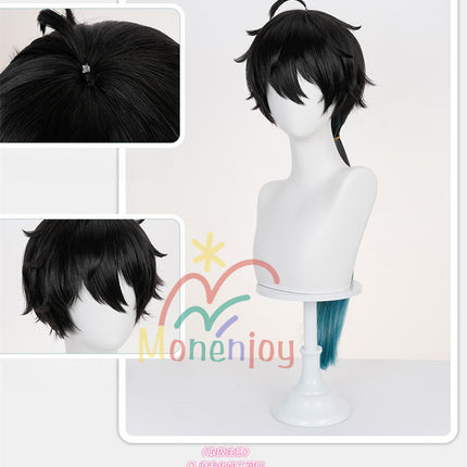 Monenjoy 崩壊スターレイル 丹恒・騰荒 ウィッグ とうこう カツラ Dan Heng ・ Permansor Terrae  黄金裔 フリーサイズ 快適