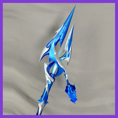 Monenjoy 原神 フリンズ 血染めの荒れ地 槍 長柄 コスプレ道具 長柄武器 180cm 手提げ灯 ハンドランタン 武器モデル 提灯 法杖GSDJ1008