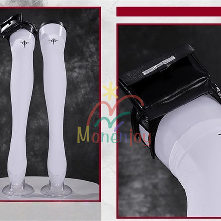 Monenjoy アークナイツ 新約エクシア コスプレ衣装刺繍柄 3d樹脂アクセサリー  高再現度 戦闘服デザイン   Exusiai the New Covenant