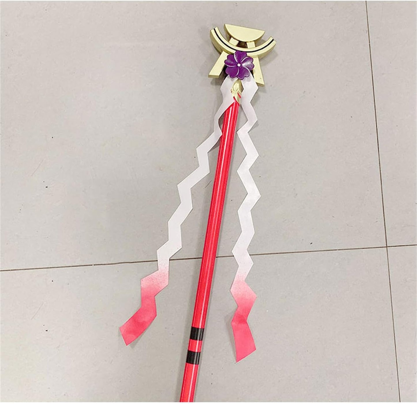 Monenjoy 原神 八重神子 コスプレ道具 約60cm 法杖 法器 殺生櫻 PU製造 cosplay - Monenjoy