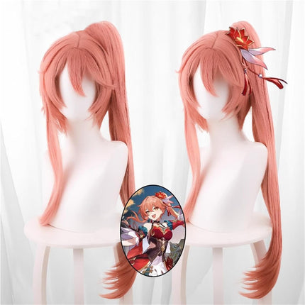 Monenjoy 崩壊スターレイル 桂乃芬 ウィッグ 80cm ロング 自然 ショート ボブ フルウィッグ ストレート ウイッグ wig かつら フルウィッグ ミディアム セミロング - Monenjoy