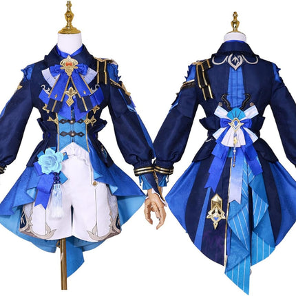 Monenjoy 原神 行秋 竹身雨化 / Bamboo Rain 礼服 コスプレ衣装 飛雲商会 ワンピース 洋服 コスチューム イベント コスプレ ハロウィン 洋風 可愛い 舞台衣装 - Monenjoy