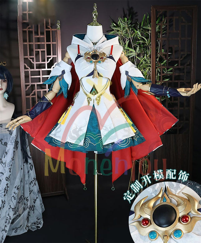 Monenjoy 崩壊スターレイル 三月なのか 巡狩の時代 雲璃 うんり コスチューム スタレ cosplay スタレ コスプレ衣装 - Monenjoy