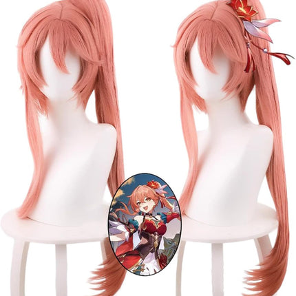 Monenjoy 崩壊スターレイル 桂乃芬 ウィッグ 80cm ロング 自然 ショート ボブ フルウィッグ ストレート ウイッグ wig かつら フルウィッグ ミディアム セミロング - Monenjoy