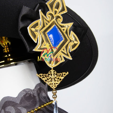 原神ナヴィア コスプレ衣装 立体3d樹脂装飾+帽子付属 高弾性マットレザー採用|MONENJOY   - Monenjoy