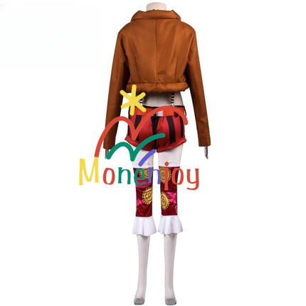 Monenjoy ONE PIECE ジュエリー・ボニー  RED コスチューム イベント 喰らい 仮装 おもちゃ 帽子付 元王下七武海  - Monenjoy