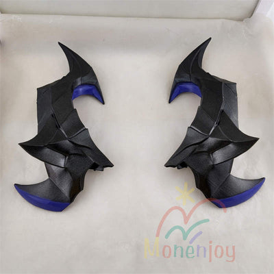 Monenjoy コスプレ小道具 原神 ドゥリン 角 Durin 悪魔の角 PLA製 3Dプリント 龍人・ホムンクルス 魔龍ドゥリン コスプレ用アクセサリー 髪飾り イベント 仮装 軽量