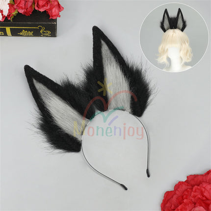 Monenjoy Zenless Zone Zero Hoshimi Miyabi Fox Ears Headband Animal Ears Fluffy Ear Cosplay Cosplay Hair Wear Cute Moe Goods Cat Ears Fox Ears Cosplay Props Accessories