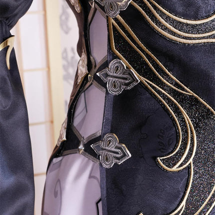 Monenjoy 原神 申鶴 冷花幽露  コスプレ衣装 海灯祭祝い 礼服 ワンピース コスプレ衣装 洋服 コスチューム イベント コスプレ ハロウィン 洋風 可愛い 舞台衣装 - Monenjoy