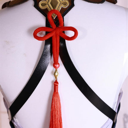 Monenjoy 原神 申鶴 冷花幽露  コスプレ衣装 海灯祭祝い 礼服 ワンピース コスプレ衣装 洋服 コスチューム イベント コスプレ ハロウィン 洋風 可愛い 舞台衣装 - Monenjoy