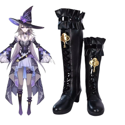 Monenjoy 崩壊スターレイル マダムヘルタ 靴 コスプレ道具 スパッツブーツ デザイン オーダーメイド - Monenjoy