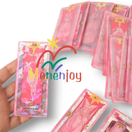Monenjoy カードキャプターさくら カードキャプター 54枚 呪文 クロウカード 11cm さくらカード クリアカード クロウカード編 木之本桜 萌グッズ アクセサリー おもちゃ アクリル板  さくらカード編  - Monenjoy