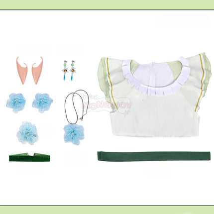 Monenjoy 中国コラボ 葬送のフリーレン×KFC コスプレ衣装 ワンピース コスチューム - Monenjoy