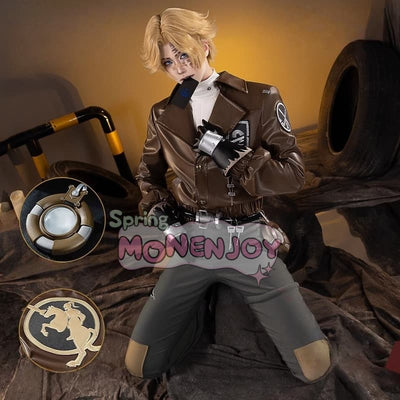 Monenjoy アイデンティティ5 探鉱者 ハイウェイナイト SSR 人工皮革+伸縮パンツ+3D樹脂パーツ 高品質再現