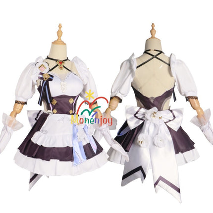 Monenjoy 崩壊3rd エリシア メイド服 Elysia コスプレ衣装 ンクの妖精さん カフェ服 イベントGS1330 - Monenjoy