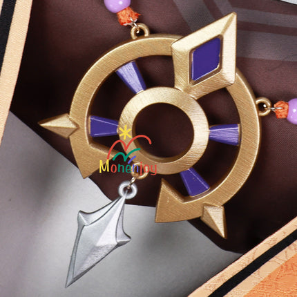 Monenjoy 原神 イアンサ コスプレ衣装 マスク付 3d樹脂製アクセサリー  Iansan - Monenjoy