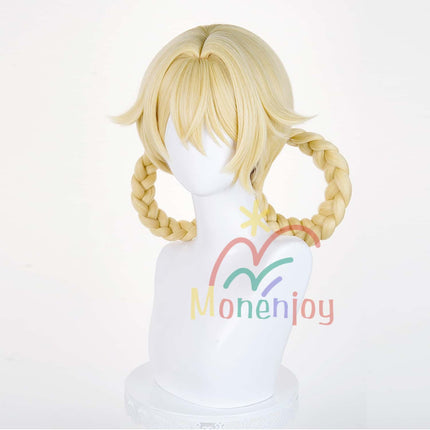 Monenjoy 原神 ヤフォダ ウィッグ 鬘 ナド・クライ 30cm  コスプレ道具 アクセサリー Jahoda cosplay GSwig1019
