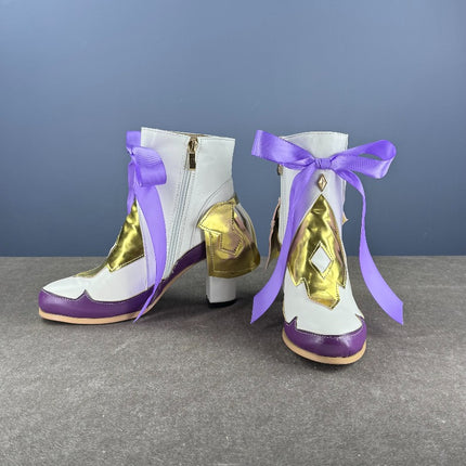 Monenjoy 崩壊3rd ハーイ愛の妖精さん エリシア コスプレ ブーツ シューズ コスプレ道具