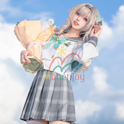 Monenjoy 崩壊スターレイル ホタル セーラー服 JK服 ホタル 春の贈り物 コスプレ衣装 ユニフォームGS1928