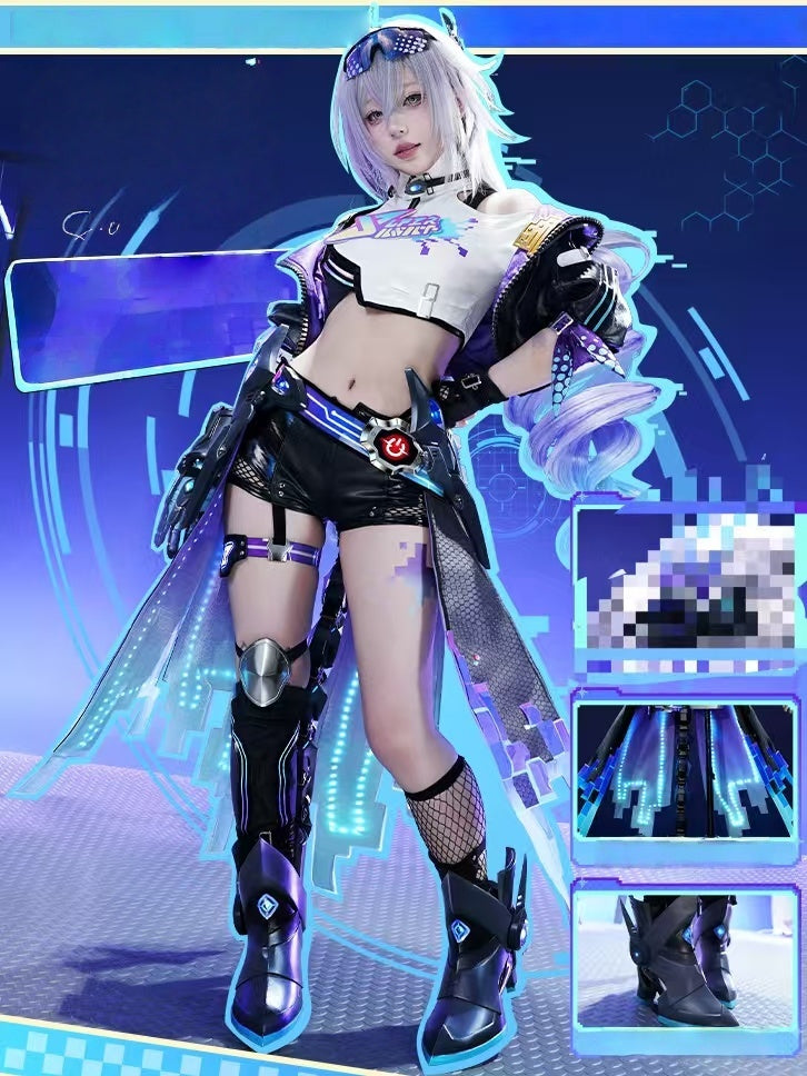 Monenjoy 崩壊スターレイル 銀狼 二相楽園 愉悦銀狼 コスプレ衣装 金属