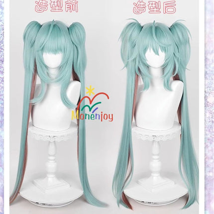 Monenjoy 初音ミク かつら 鬘 WIG ヴァンパイア 吸血鬼 ウィッグ ネット付き コスプレ ツインテール カツラ グッズ アニメ コスプレ道具GS1320 - Monenjoy