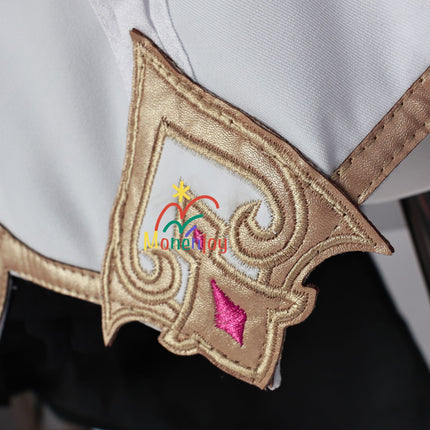 Monenjoy 原神 エスコフィエ コスプレ衣装  Escoffier コスチューム ワンピース 洋服 帽子付 3d樹脂アクセサリー G1199 - Monenjoy