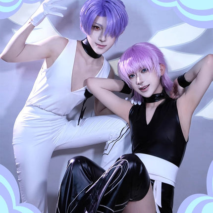 Monenjoy パンティ&ストッキングwithガーターベルト 天使兄弟 ポリエステル ポリウレタン コスプレ衣装 - Monenjoy