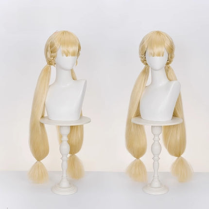 Monenjoy ゼンレゼンレスゾーンゼロ アリス  コスプレウィッグ 90㎝ ゼンゼロ 怪啖屋 黄色 アリス・タイムフィールド ウィッグ