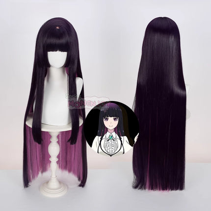 Monenjoy ロックは淑女の嗜みでして オト / 黒鉄 音羽 コスプレウィッグ カツラ 約100cm WIG001 - Monenjoy