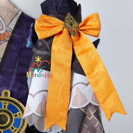 原神ナヴィア コスプレ衣装 立体3d樹脂装飾+帽子付属 高弾性マットレザー採用|MONENJOY   - Monenjoy