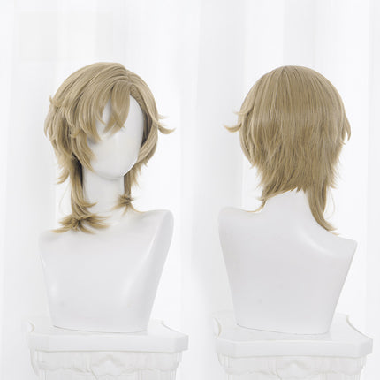 Monenjoy 崩壊スターレイル アベンチュリン ウィッグ 38cm カツラ コスプレ道具 博戯の砂金石 - Monenjoy
