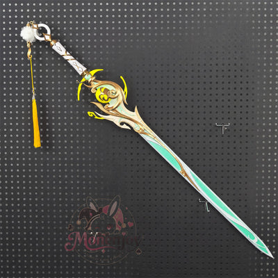 Monenjoy 原神 三日月の含光 片手剣 コスプレ道具 PLA材質 兹白 専用の武器 レプリカ MONENJOY