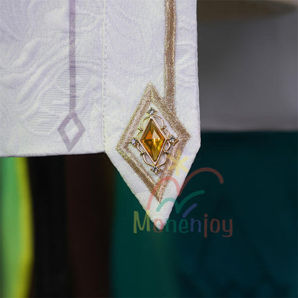 Monenjoy 原神 ネフェル コスプレ衣装 Nefer  ベルベット生地 3d樹脂製パーツ ナドクライ / 秘聞の館 コスチューム 耳飾り付