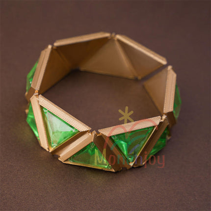 Monenjoy 原神 ネフェル コスプレ衣装 Nefer  ベルベット生地 3d樹脂製パーツ ナドクライ / 秘聞の館 コスチューム 耳飾り付