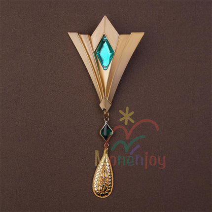 Monenjoy 原神 ネフェル コスプレ衣装 Nefer  ベルベット生地 3d樹脂製パーツ ナドクライ / 秘聞の館 コスチューム 耳飾り付