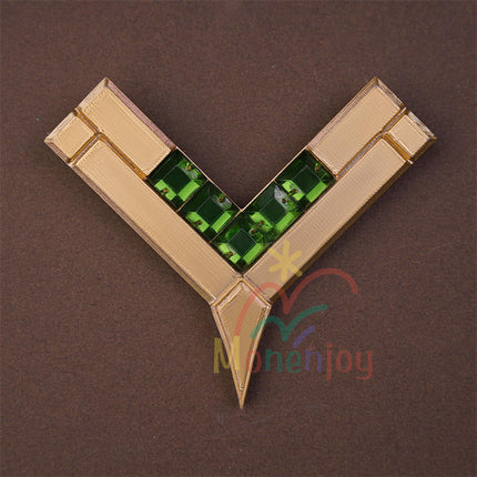 Monenjoy 原神 ネフェル コスプレ衣装 Nefer  ベルベット生地 3d樹脂製パーツ ナドクライ / 秘聞の館 コスチューム 耳飾り付