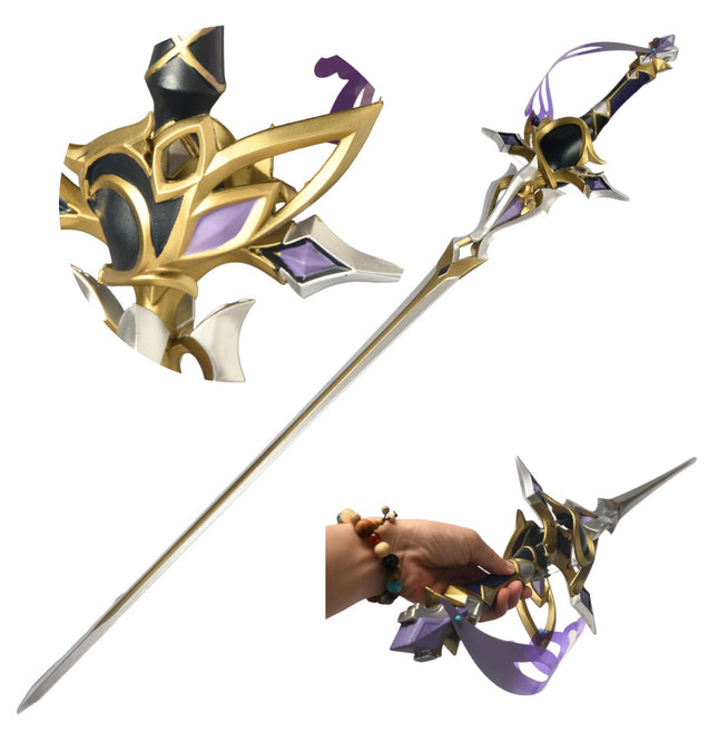 Monenjoy 原神 赦罪 クロリンデ 片手剣 110cm コスプレ道具 武器モデル イベント 撮影道具 PU製 - Monenjoy