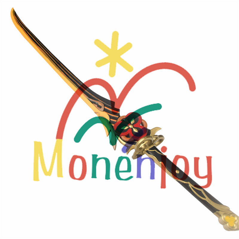 Monenjoy 原神 千織モチーフ武器 有楽御簾切 106cm 70cm コスプレ道具 PU製 刀 片手剣の星5武器レプリカ - Monenjoy