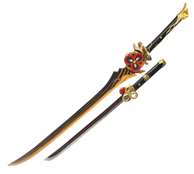 Monenjoy 原神 千織モチーフ武器 有楽御簾切 106cm 70cm コスプレ道具 PU製 刀 片手剣の星5武器レプリカ - Monenjoy