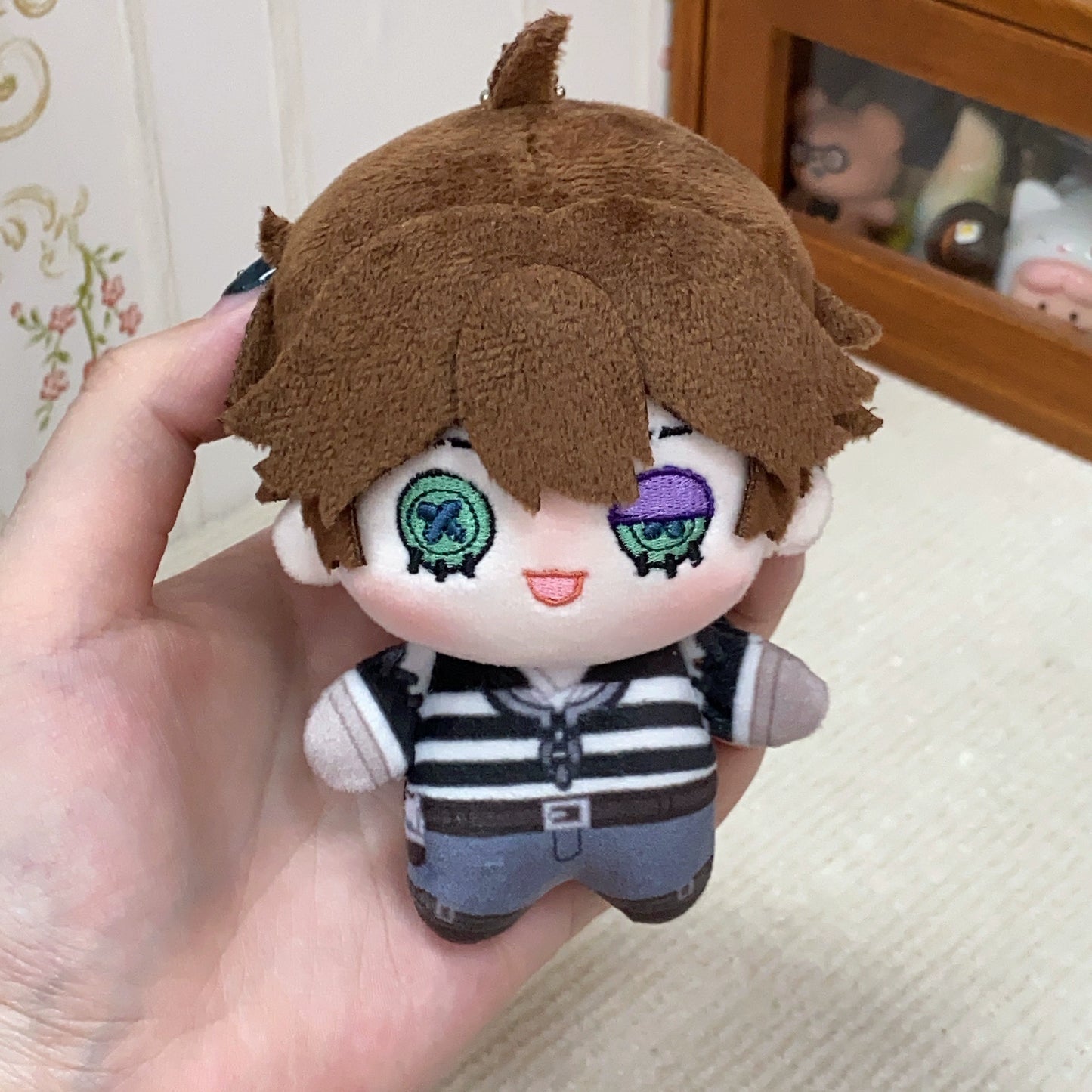 第五人格×B․Duckコラボ第2弾 囚人 ぬいぐるみ SSRコラボ衣装 10cm キーホルダー 綿人形 第五人格/IdentityV ルカ・バルサー ふわふわ 同人グッズ 非公式グッズ