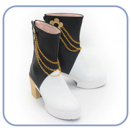 Monenjoy KPOPガールズ! デーモン・ハンターズ HUNTRX  Mira ロングブーツ 靴 ミラ シューズ コスプレ衣装 舞台服 ライブ服 KPop Demon Hunters